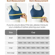 Sports Bras for Women HIigh Support, Cross-Back Padded Strappy High Impact Sports Bras for Women Large Bust