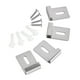 thumbnail image 3 of 4 Piezas Clips de Espejo de Acero Inoxidable perfecl Kits de Colgador de Espejo Plata L, 3 of 8