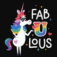 thumbnail image 2 of Junior's Inside Out Rainbow Unicorn Fab U Lous  Racerback Tank Top, 2 of 5