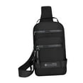 thumbnail image 4 of Bolso cruzado para hombre ligero impermeable para el pecho Strade Fareast Limited Negro, 4 of 8