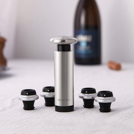 Tire-bouchon à Air Professionnel - Ouvre-bouteille Par Pression Avec Coupe-capsule Et Bouchon - Set 3 Pièces