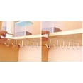 thumbnail image 4 of Hanging Hooks Rack Under Cabinet, No Drilling Kitchen Shelf Storage Clothes Rack with 6 Hooks, Coffee Mug Holder Towel Storage Organizer for Bedroom, Bathroom, Kitchen, Closet, 4 of 4