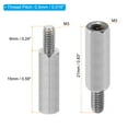 thumbnail image 2 of Uxcell M3x15mm+6mm Male-Female Hex Standoff Screws, Stainless Steel PCB Standoffs for Motherboards, 20 Pack, 2 of 4