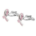 thumbnail image 6 of Men\'s Shirt Cufflinks Cancer Awareness Pink Ribbon Pattern, 6 of 6