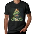 thumbnail image 2 of Cute crocodile cartoon, shirt design art display, T-shirt children's gift casual breathable men, women, boys and girls, 2 of 4