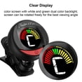 thumbnail image 2 of Rowin LT-21 Mini Clip Digital Tuner Dual Color Backlight LCD Clip On Tuner for Guitar Bass Violin Ukulele Chromatic, 2 of 5