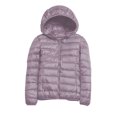 thumbnail image 5 of Winter Puffer Coats for Women Lightweight Puffy Jacket Packable Hooded Down Coat Purple XXL, 5 of 5