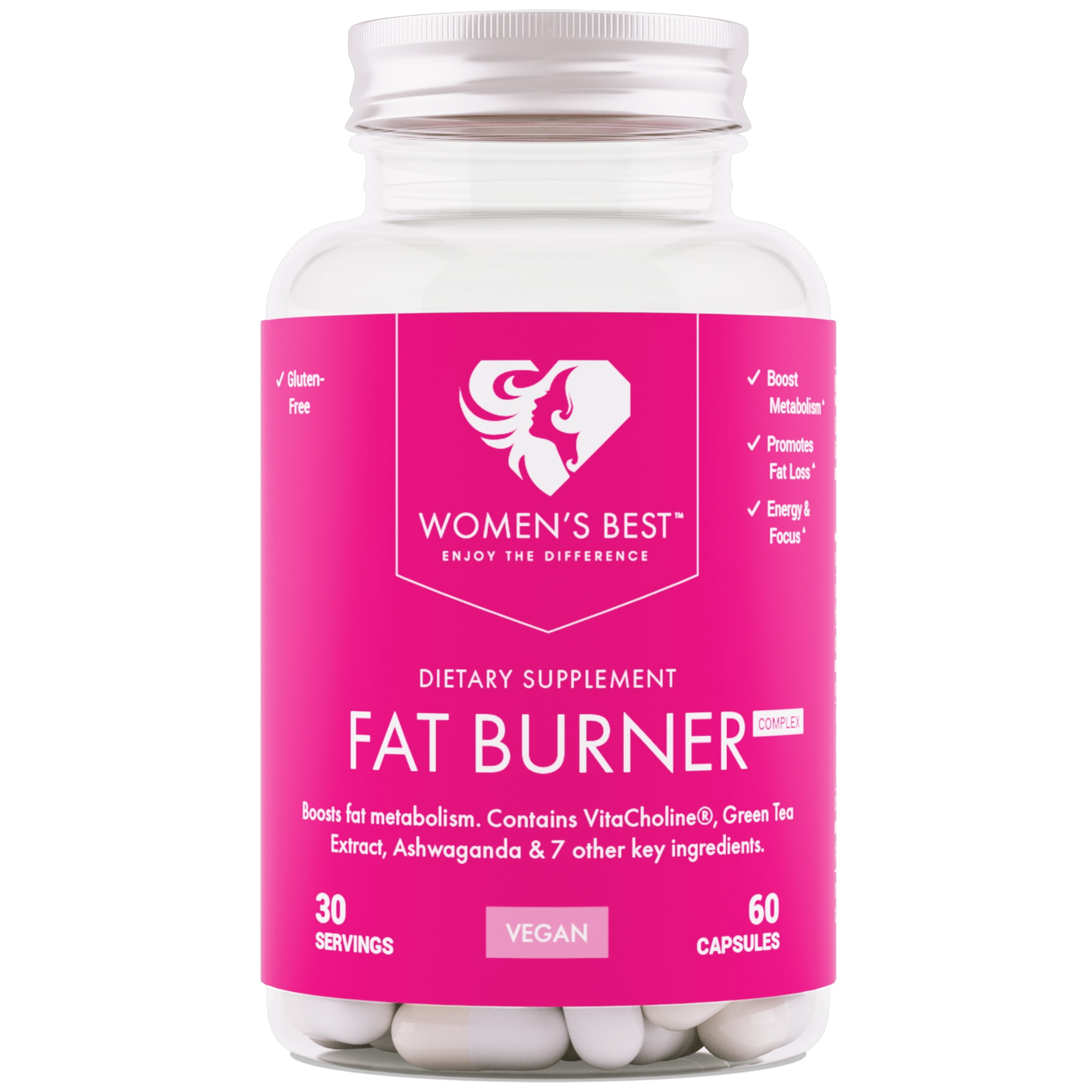 Women's Best Fat Burner Weight Loss Capsules, 60 Count