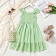 thumbnail image 4 of Tigivemen Flower Girls Dresses Floral Boho Sleeveless Sundresss Toddler Girl Wedding Guest Dress Size 2-3 Y, 4 of 6