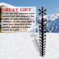 thumbnail image 3 of Sunshinehomely Snow Gauge Outdoor, 24 Inch Snow Measuring Stick, Metal Christmas Snow Gauge, Winter Snow Ruler Snowfall Measuring Gauge, Iron Art Snow Gauge for Christmas Yard Decorations, 3 of 7