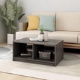 thumbnail image 3 of Mesa de café VidaXL de madera de pino maciza gris 75x50x33,5 cm, 3 of 8