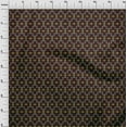 thumbnail image 4 of oneOone Cotton Jersey Chocolate Brown Fabric Geometric Craft Projects Decor Fabric Printed By The Yard 58 Inch Wide, 4 of 4
