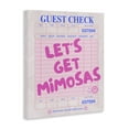 thumbnail image 4 of Stupell Industries Let's Get Mimosas Check Text & Numbers Painting Wrapped Canvas Art Print Wall Art, 24 x 30, 4 of 8