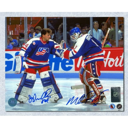 JOHN VANBIESBROUCK New York Rangers SIGNED 8x10 Mask Photo - NHL