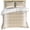 Brown, variant on Blue Striped Duvet Cover Set, Farmhouse Blue White Stripes Soft Duvet Cover California King Bedding Set 4 Pieces, 1 Quiltcover and 2 Pillowcases with Zipper, 1 Bed Sheet for All Seasons