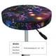 thumbnail image 4 of Balery Glowing Chameleon Fantasy Art Fundas de asiento para taburete de bar redondo de tela de terciopelo ajustables que protegen de arañazos y manchas para sillas de 14 a 17 pulgadas.-12 inch, 4 of 7