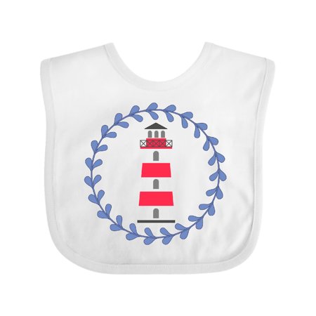 Inktastic Lighthouse Nautical Beach Ocean Girls Baby Bib