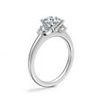 thumbnail image 3 of 0.75 Ct Brilliant Round Cut Natural Diamond Accents Elegant Ring for Women Solid 18K White Gold Size 6, 3 of 8
