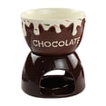 thumbnail image 1 of Juego de fondue para queso, regalo de boda, regalo de cumpleaños, utensilios de cocina marrón, 1 of 9