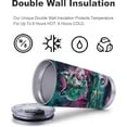 thumbnail image 2 of 20 oz Stainless Steel Travel Mug With Lid And Straw (Wolf Fairy Tumbler), 2 of 6