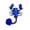 Blue, variant on Bold Gothic Scorpions With Rose Brooch Retro Alloy Drip Oil Detailing Unisex Fashion Lapel Pin Accessory Gift