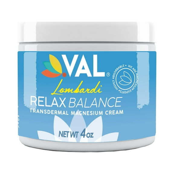 VAL Lombardi Magnesium Cream with Organic Shea Butter (4oz) – Deep Comfort for Muscles, Joints & Skin Hydration – Natural Jojoba & Tuberose Aroma