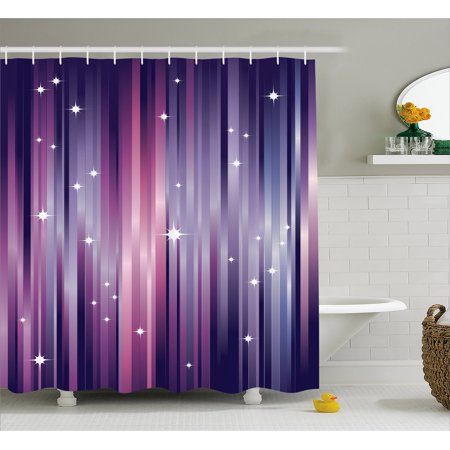 Eggplant Shower Curtain Abstract Colourful Beams Backdrop With Eggplant Shower Curtain Abstract Colourful Beams Backdrop With White Stars E Inspired Purple Lines Fabric Bathroom Set Hooks Multicolor
