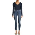thumbnail image 5 of Time and Tru Women's Puff Sleeve Bodysuit, 5 of 5