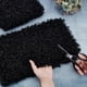 thumbnail image 3 of 2 piezas de tela rizada negra, tela de lana afelpada, tela polar, tela sherpa para manualidades, 3 of 9
