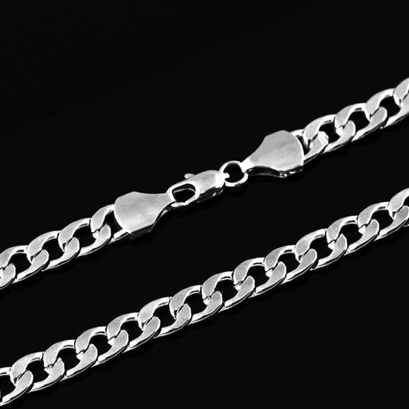 Men Women Fashion Luxury Filled Curb Cuban Link Gold Necklace Jewelry Chain