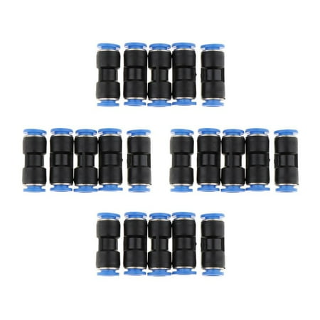 

20Pcs Pneumatic Quick Push In Fitting Straight Connector Air Water Hose Tube
