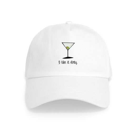 CafePress - Dirty Martini Cap - Adjustable 100% Brushed Unisex Casual Cotton Baseball Cap, Beige, 1