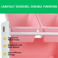 thumbnail image 5 of Humble Crew XL Kids Toy Storage Organizer with 20 Plastic Storage Bins, White/Pink, 5 of 5