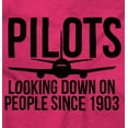 thumbnail image 2 of Looking Down On People 1903 Pilot Unisex Plus Fleece Graphic Hoodie Brisco Brands 3X, 2 of 5