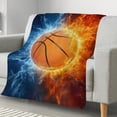 thumbnail image 2 of LHSHID Softball Gifts Blanket Cool Fire and Ice Softball Blanket Softball Gifts for Girls Softball Lovers Gifts Softball Team Gifts Girls Softball Gifts Softball Ideas 30x40in, 2 of 6