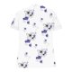thumbnail image 4 of ICHUANYI Clearance Women's Fashion Printing Casual V-neck Lace Short Sleeve Loose T-shirt Tops(Purple, M) ICHUANYI WER2023081401018, 4 of 5