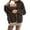 Brown, variant on Taqqpue Women's Fleece Jacket with Baby Carrier Pocket, Warm Maternity Coat for Mom, Zip up 2-in-1 Baby Wearing Outerwear