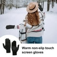 thumbnail image 3 of Winter Gloves for Men Women, Anti-slip Touch Screen Cold Weather Thermal Warm Knitted Glove, 3 of 5