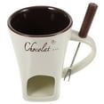 thumbnail image 1 of HLONK Tasse à Expresso Fondue Fondue Pot Chauffe-Plat Blanc Acier Inoxydable, 1 of 6