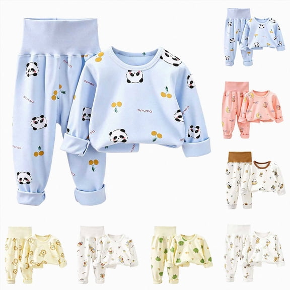 18-24 Months Toddler Kids Boy Fall Outfits Long Sleeve Tops Pants Winter Clothes Sets Sweatsuits Dailywear Set 12-24 Months 2T 3T 4T 5T,Beige