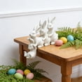 thumbnail image 4 of Easter Decorations Bunny Figurines, 4PC Set Whimsical Hand-Painted Resin Rabbit Garden Statues for Indoor Outdoor Lawn, Tabletop Centerpiece Home Office Party Decor, 4 of 9