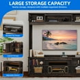 thumbnail image 4 of Dextrus Large TV Stand with Storage for TVs up to 65", Farmhouse Entertainment Center with Storage, Rustick Oak, 4 of 10