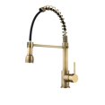 thumbnail image 1 of Deck Mounted Flexible Kitchen Faucets Pull Out Mixer Tap Black Hot Cold Kitchen Faucet Spring Style With Spray Mixers Taps ,Built To Last, 1 of 7
