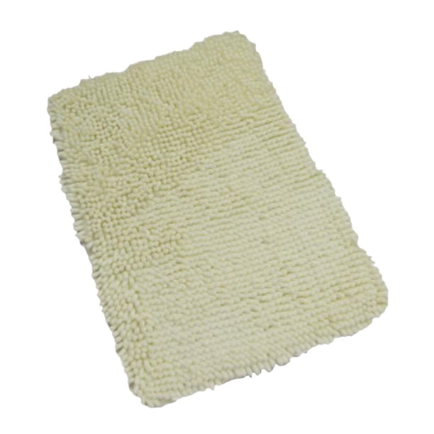 Alfombra de Piso Ärea de Dormitorio Antideslizante Accesorios Oficina Casa Blanco 60x120cm