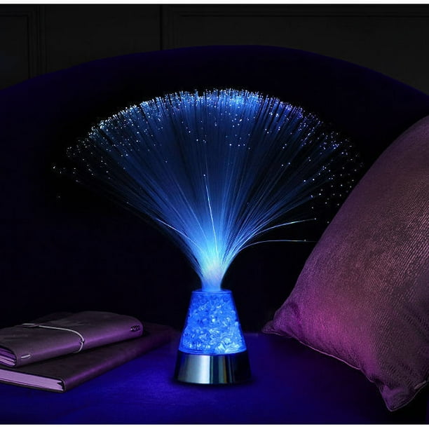 Colour changing store fibre optic lamp