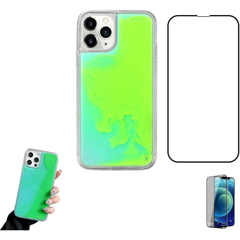 Quicksand Neon Sand Back Cover Glow Luminous Neon Sand Case For