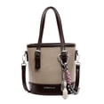 thumbnail image 5 of Bolso de hombro tipo cubo con tendencia de color en contraste retro para mujer, nuevo estilo 2025, bolso de hombro versátil a la moda, diseño de nicho, bolso de mano sencillo, 5 of 5