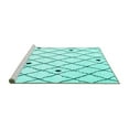 thumbnail image 2 of Ahgly Company Machine Washable Indoor Rectangle Trellis Turquoise Blue Contemporary Area Rugs, 7' x 10', 2 of 4