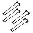 thumbnail image 1 of 4 patas de mesa plegables de hierro resistentes para cama, escritorio de computadora y soportes de mesa (negro), 1 of 5