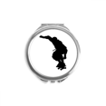 thumbnail image 1 of Sports Jumping Roller Skating Player Hand Compact Mirror Round Portable Pocket Glass, 1 of 3